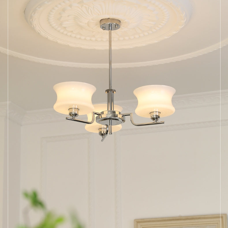 Suspension Vintage en Or Naturel - Lustre Élégant en Métal et Verre