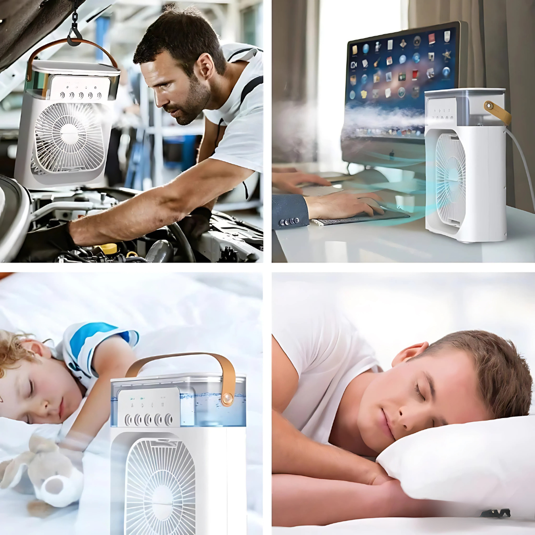 BreezePure – Mini Climatiseur Portable & Humidificateur d’Air