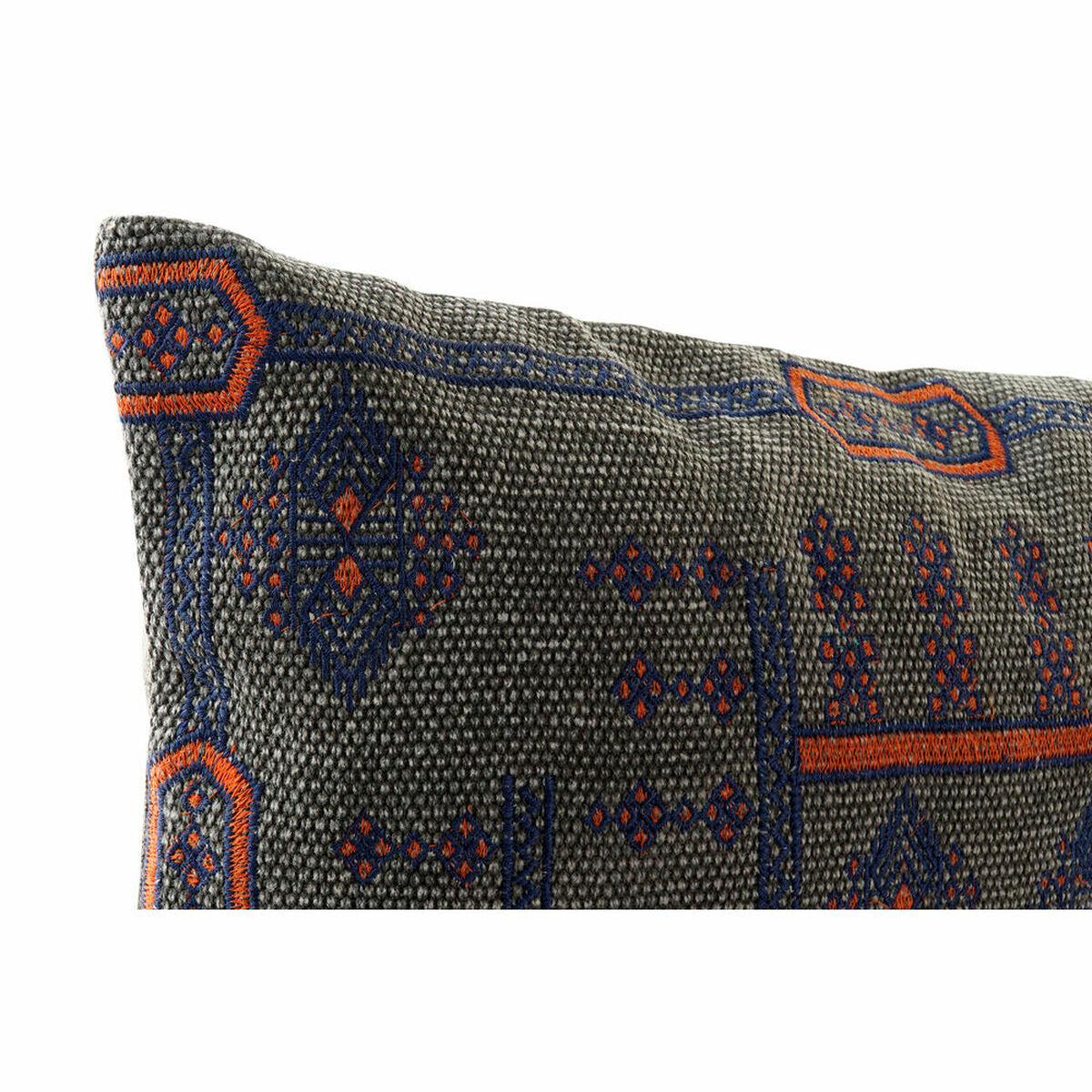 Coussin Bleu Orange Carré Arabe 50 x 10 x 35 cm (2 Unités)