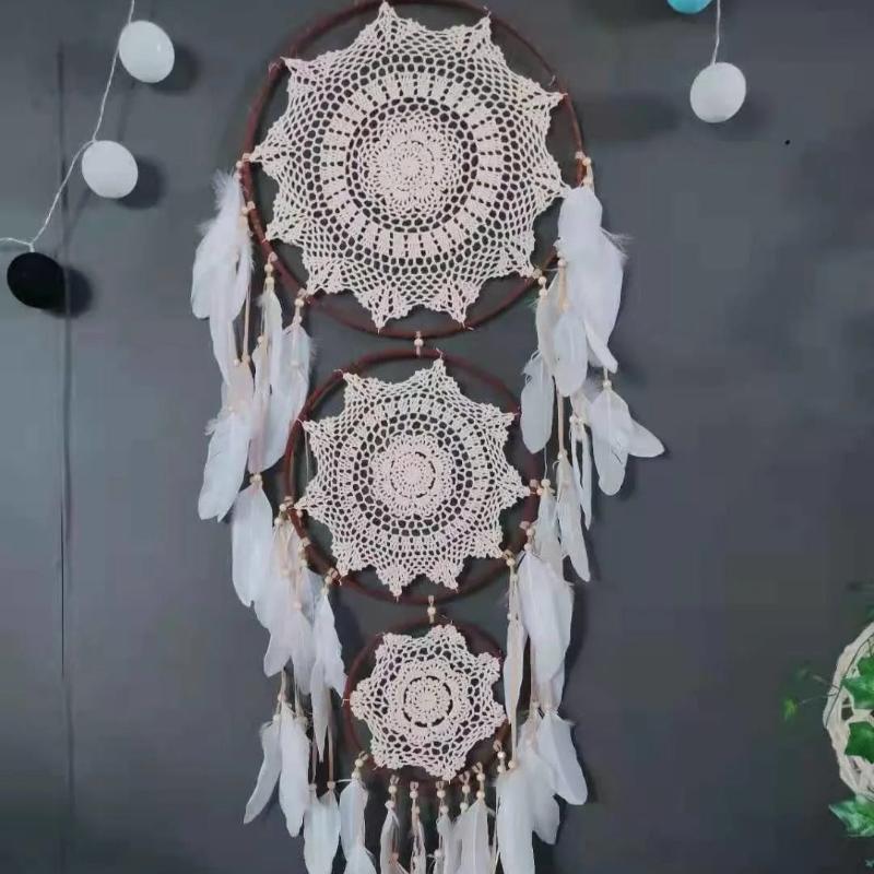 Attrape rêves Bois Blanc Trois Cercles