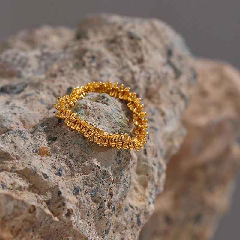 Bague Acier Inoxydable Ambre