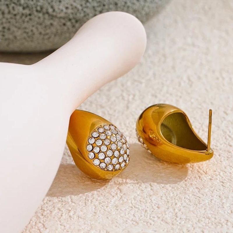 Boucle d Oreille Acier Inoxydable Yummy