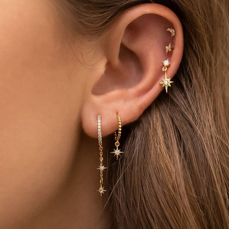 Boucle d Oreilles Acier Inoxydable Lucia