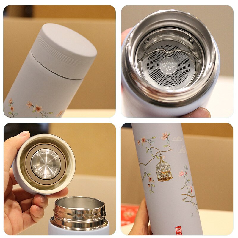 Bouteille avec Infuseur à Thé Blanc