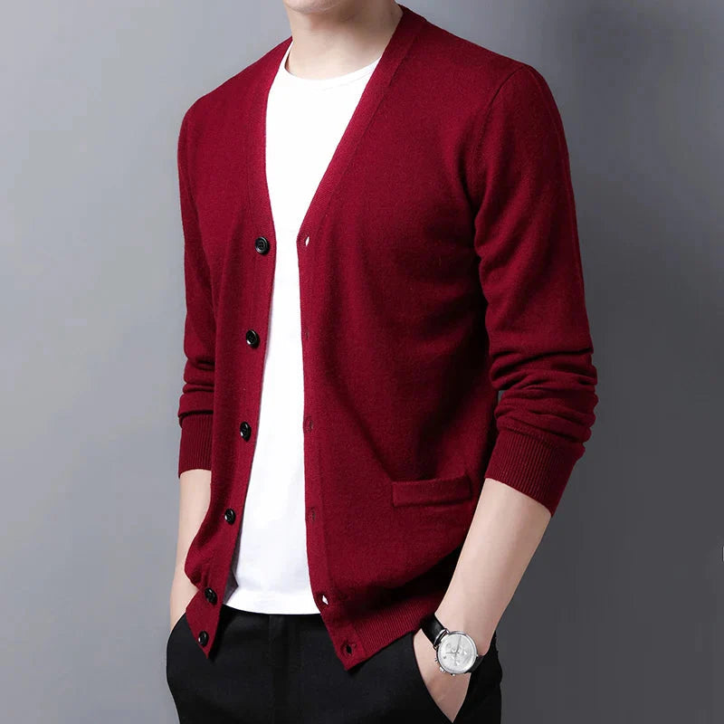 Cardigan en laine homme-Old Money
