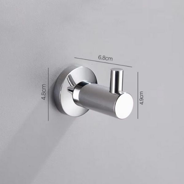 Crochet mural rond chrome