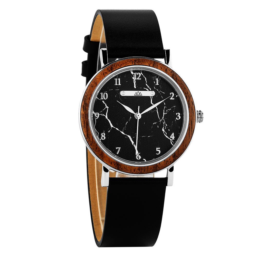 Montre Bois - Astoria Marbre Noir