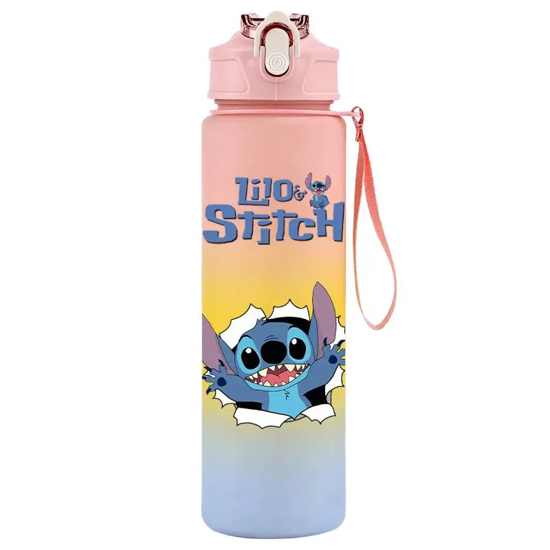 Gourde d'Eau Stitch et Angel 750ML (Rose Poudré)