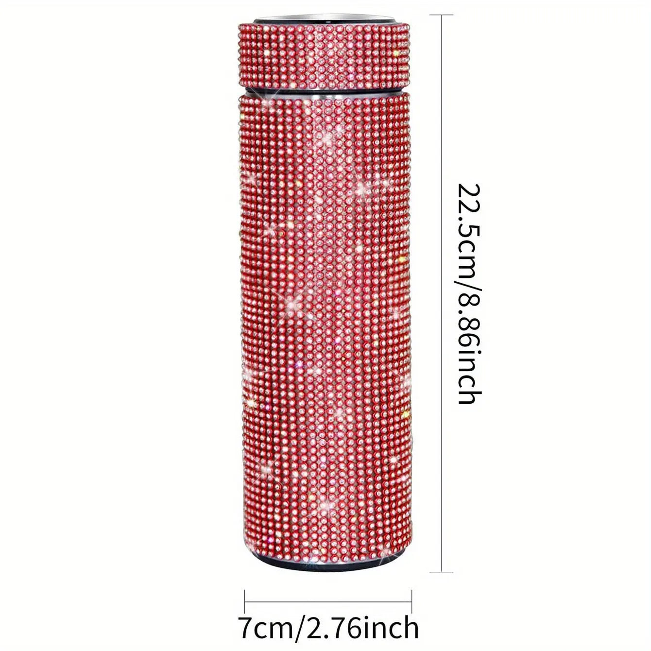 Gourde d'Eau Isotherme en Inox strass et diamant 500ml