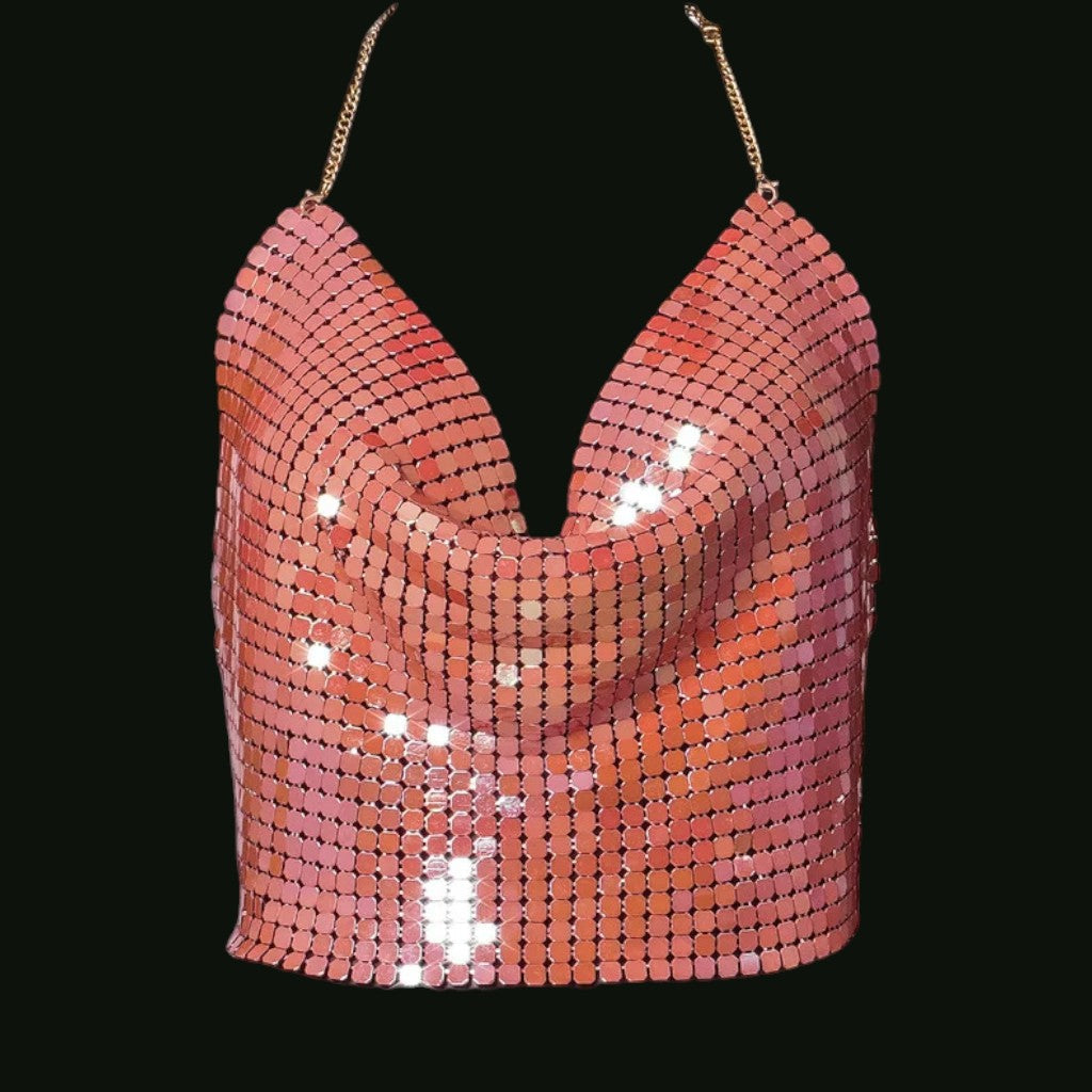 Crop top corail
