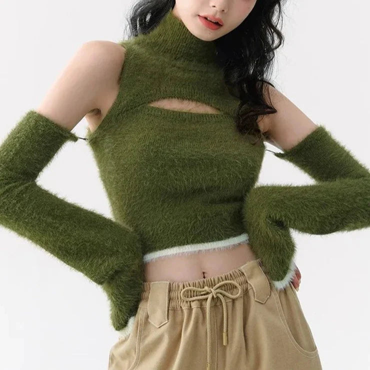 Mohair crop top