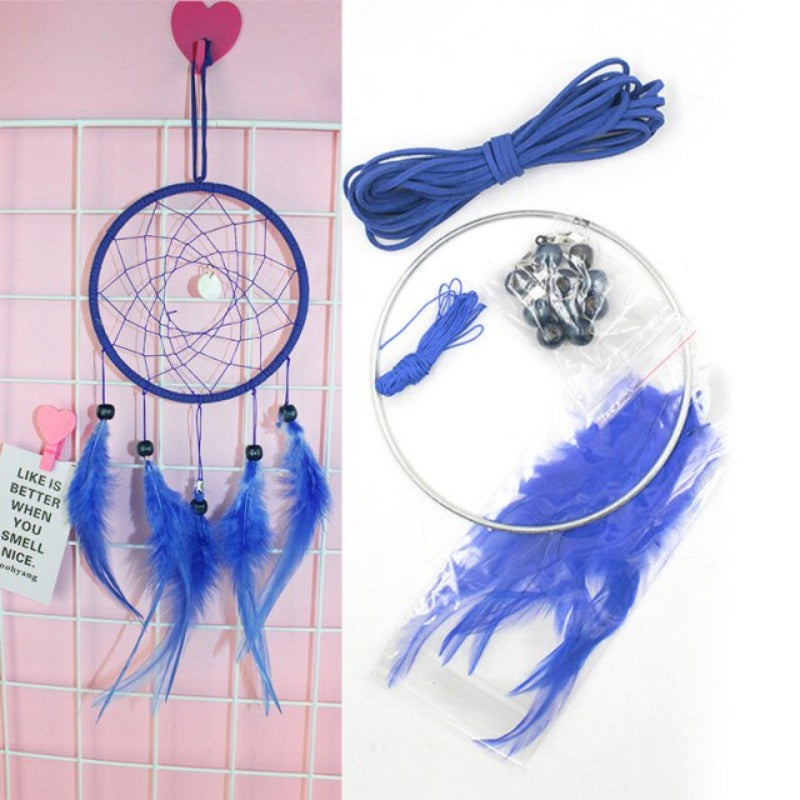 Kit Attrape-rêves DIY couleur Bleu