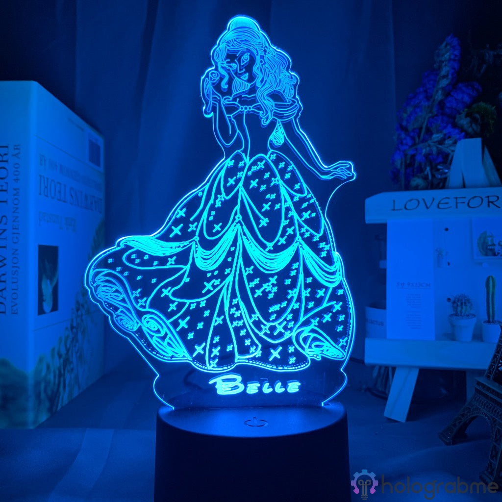 Lampe Princesse Disney La belle et la bête 1991