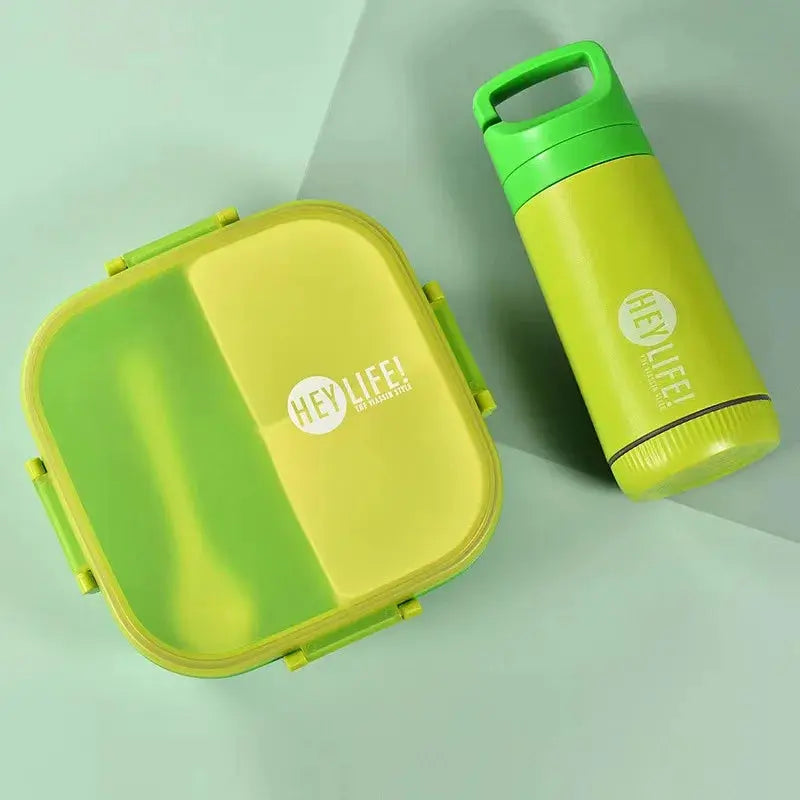 Lunch Box Micro Onde Vert Avec Gourde 33 cl (LIFE)