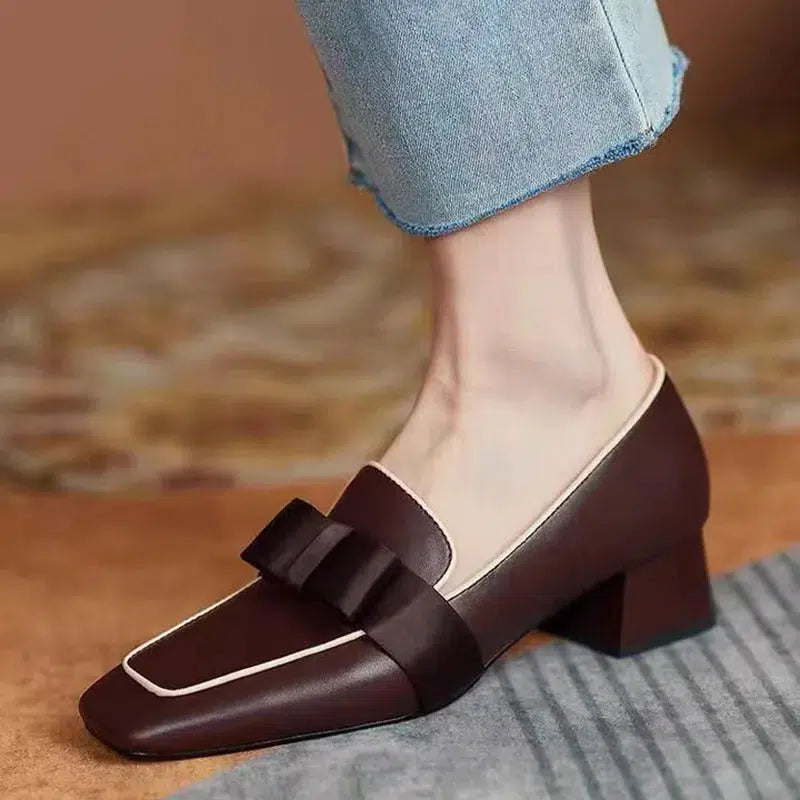 Mocassin talon carré-Old Money