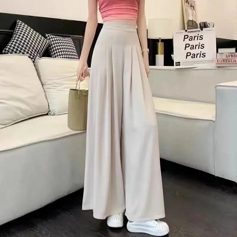 Pantalon fluide beige