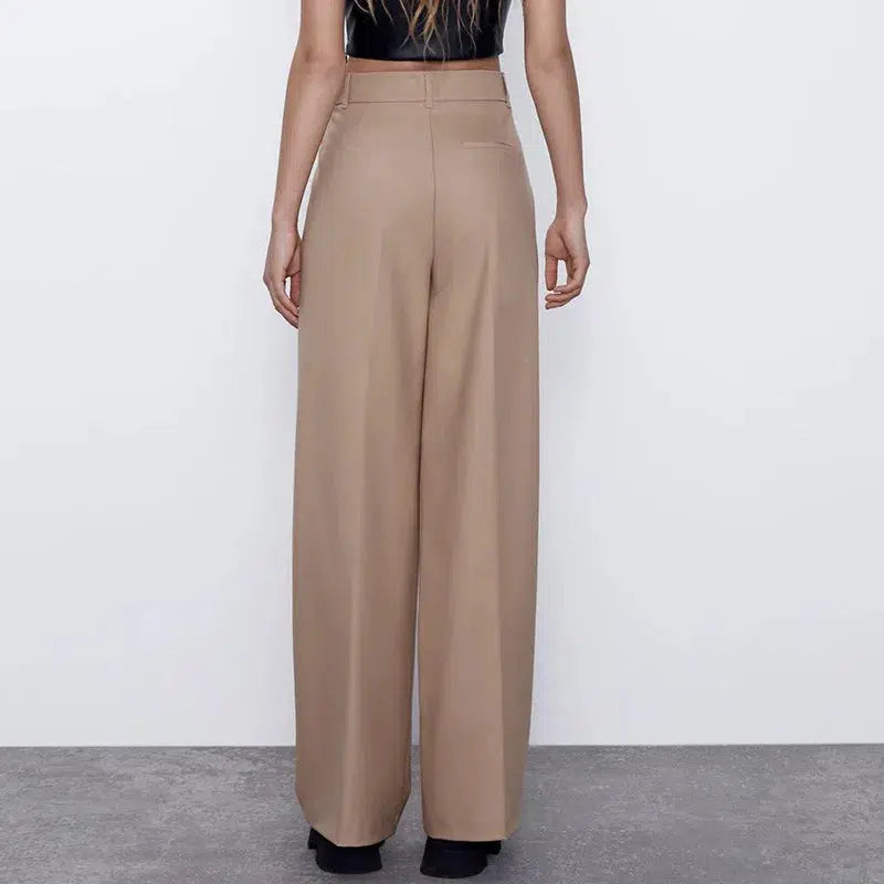 Pantalon fluide plissé