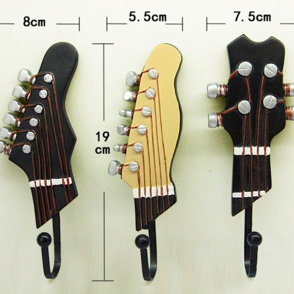 crochet mural guitare haut