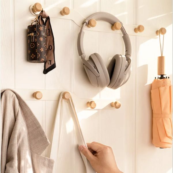 Porte manteau bois et metal