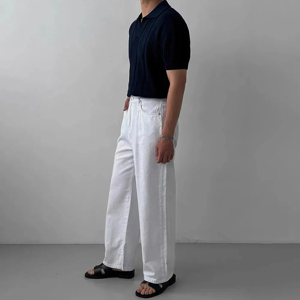 Polo Crochet Bleu Old Money
