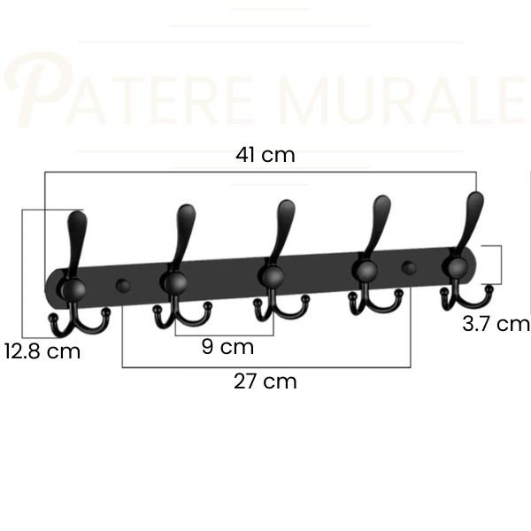 Patere triple