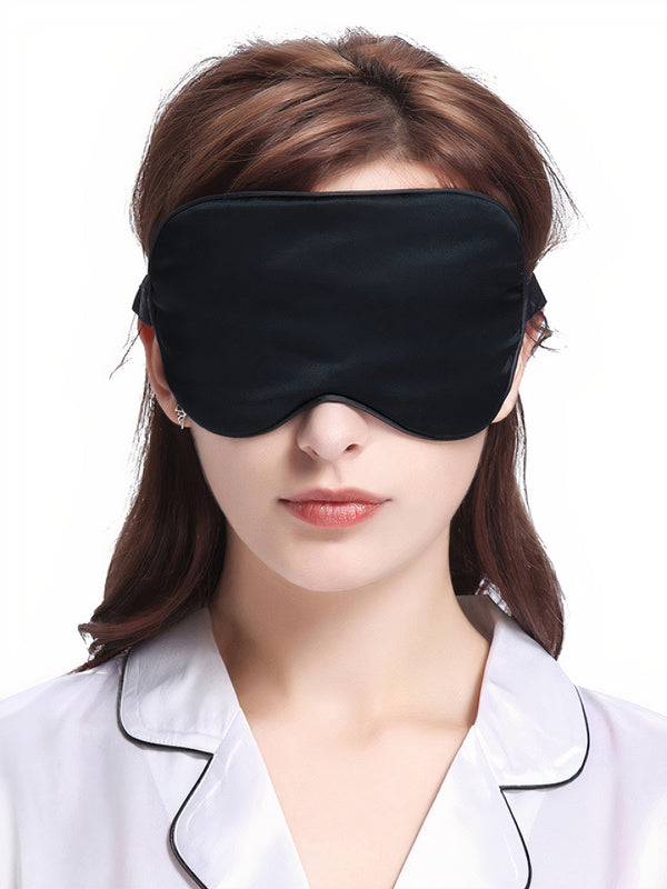 Masque de Sommeil en Soie "Noir"