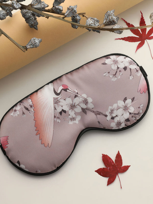 Masque de Sommeil imprimé "Grue du Japon"