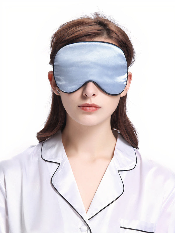 Masque de Sommeil en Soie "Bleu Ciel"