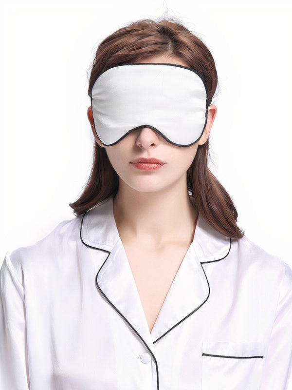 Masque de Sommeil en Soie "Blanc"