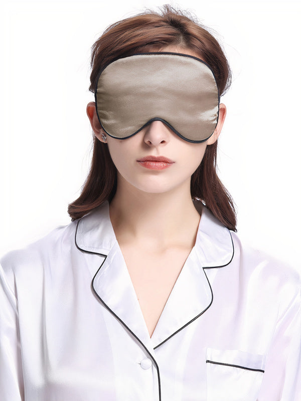 Masque de Sommeil en Soie "Bistré"