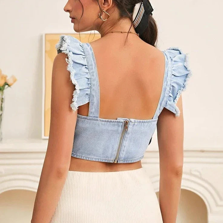 Crop top denim