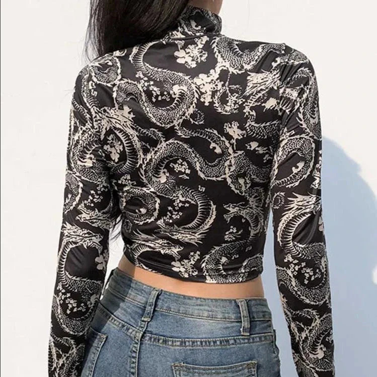 Printed crop top
