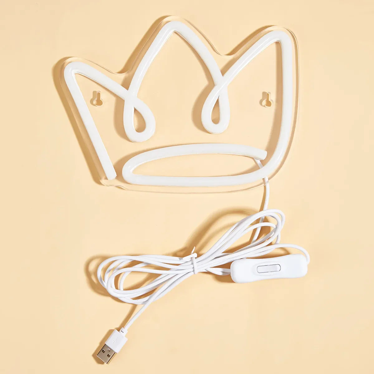 Lampe de chevet LED USB Néon Couronne
