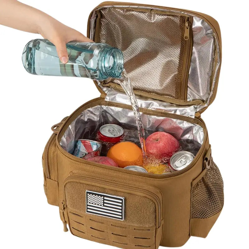 Sac Isotherme Repas Tactique Militaire Homme 13L (Khaki)