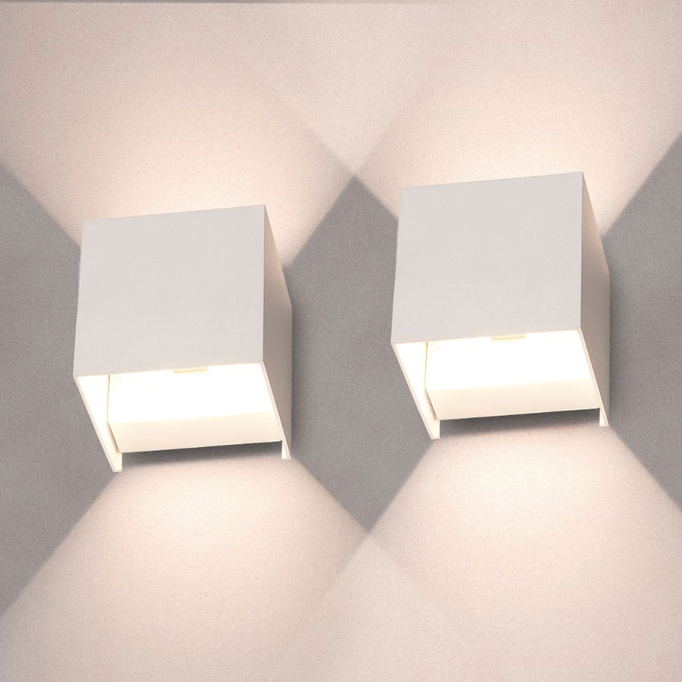 Applique Murale Sans Fil DuoGlow – Design Moderne et Pratique, Lot de 2