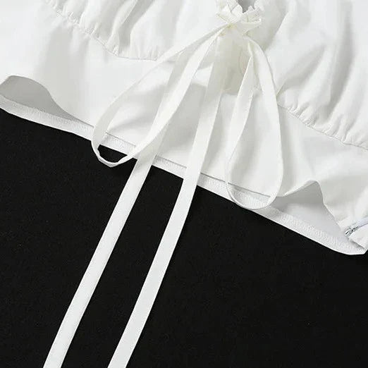 Crop top femme habillé