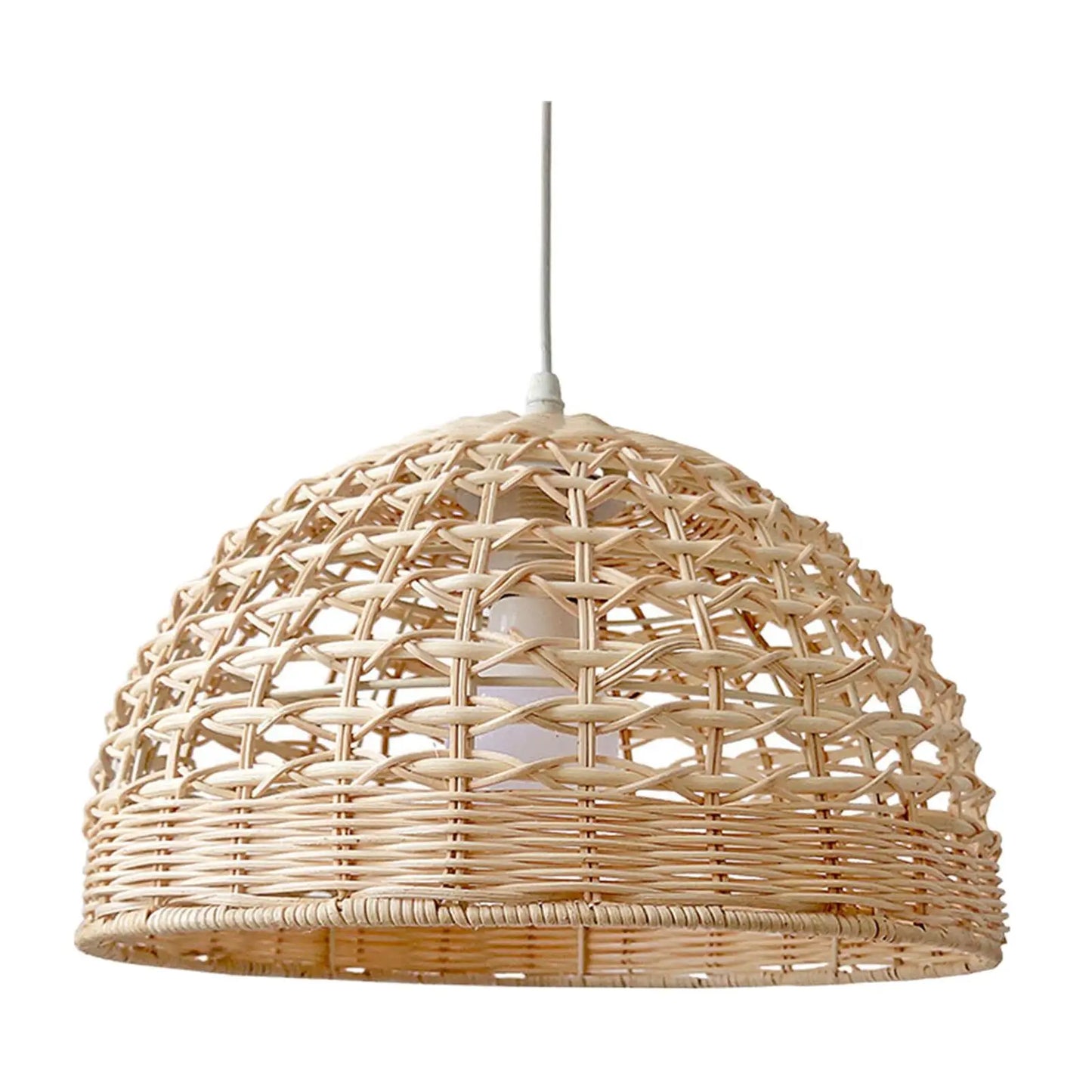 Abat-jour de Lustre en Rotin Tissé