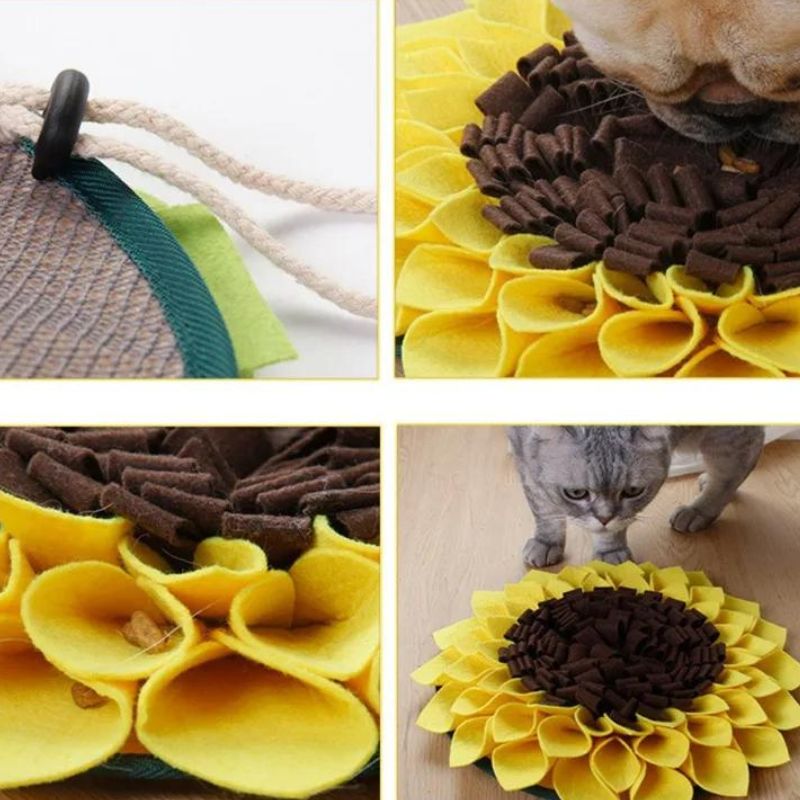 Tapis de Fouille Chien Tournesol