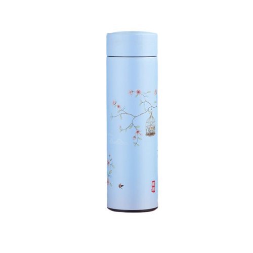 Bouteille avec Infuseur à Thé Bleu Clair