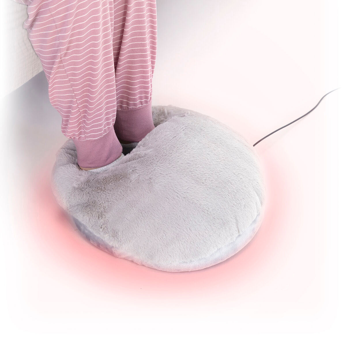 Coussin Chauffe-pieds Électrique 2-en-1