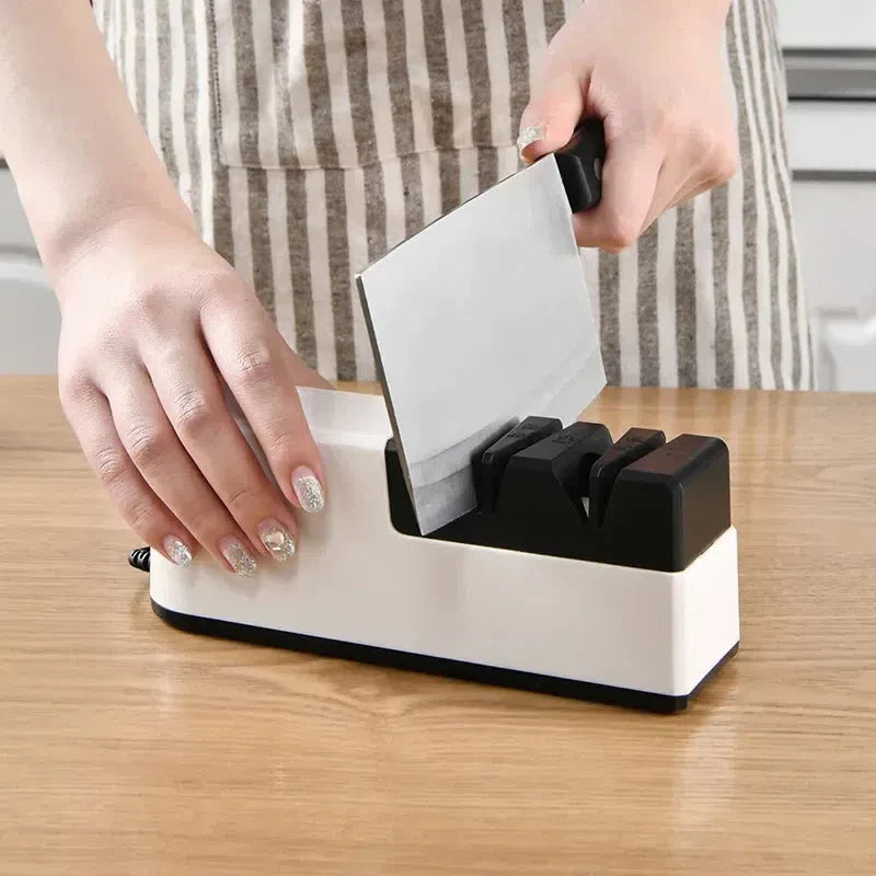 Aiguiseur électrique blanc et multifonction