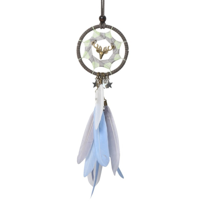 Attrape rêves Bleu Motif Cerf