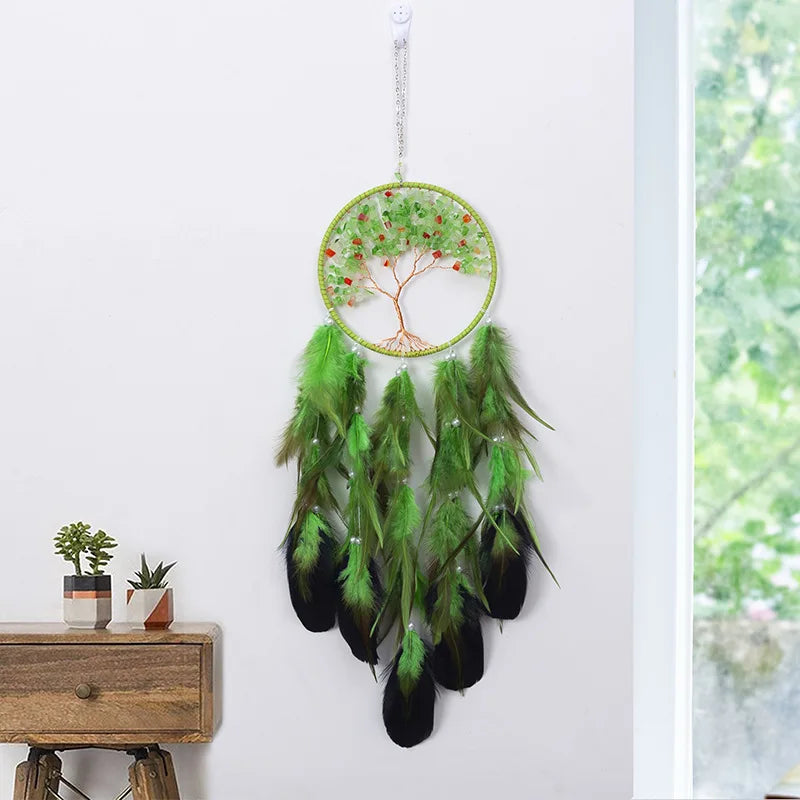 Attrape Rêve Arbre de vie Pommier Vert