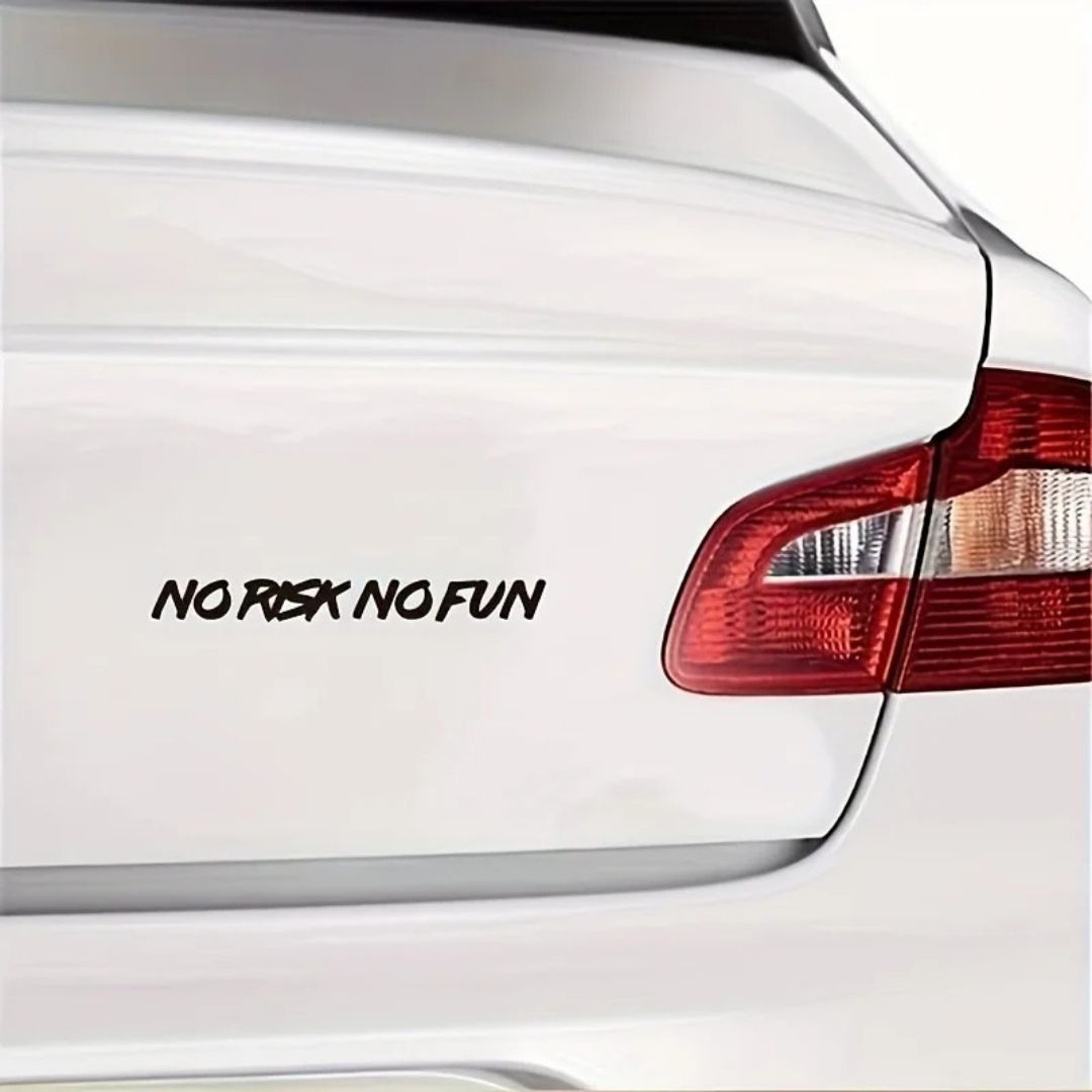 AUTOCOLLANT VOITURE | No Risk No Fun™