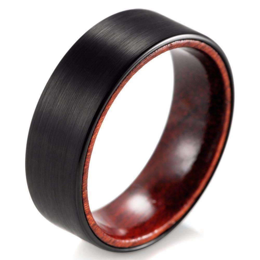 Bague en Bois - Tungstène