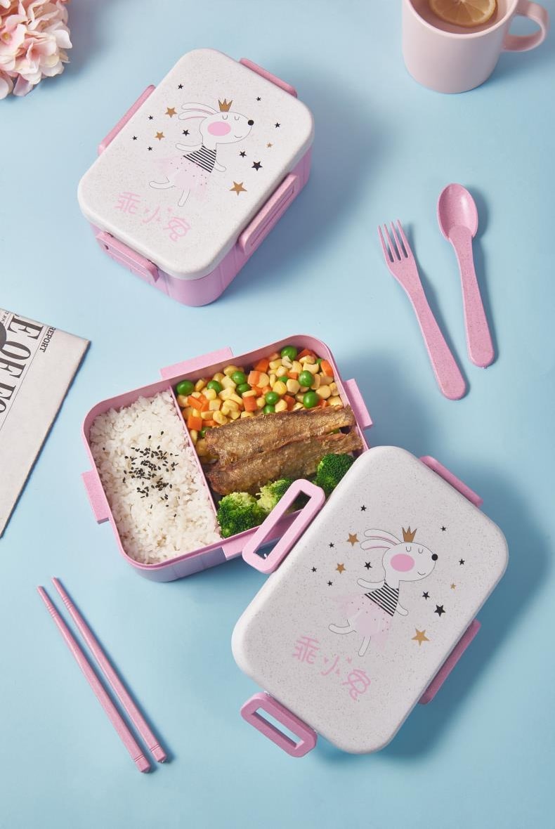 Bento Japonais Rose Cute Lapin