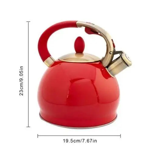 Bouilloire Sifflante Rouge Vintage 3,5 litres