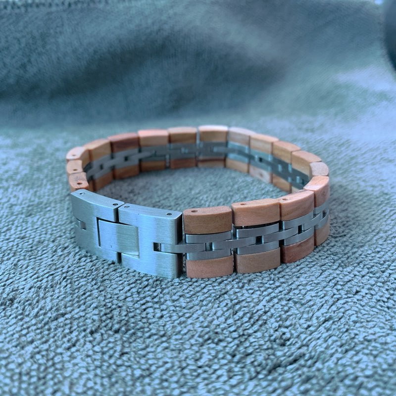 Bracelet Homme Bois - Raised Olive
