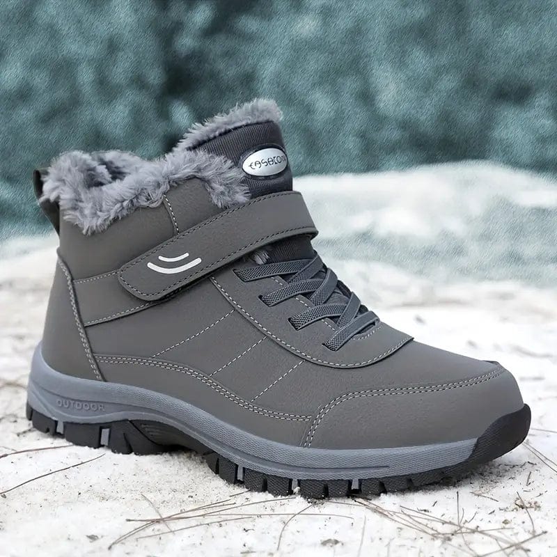 ThermoGrip Boots – Bottes Chaudes Hiver, Antidérapantes, Imperméables, Unisexe avec Fermeture Velcro