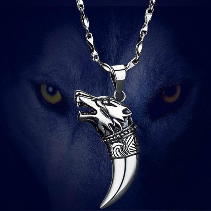 Collier pendentif corne de loup